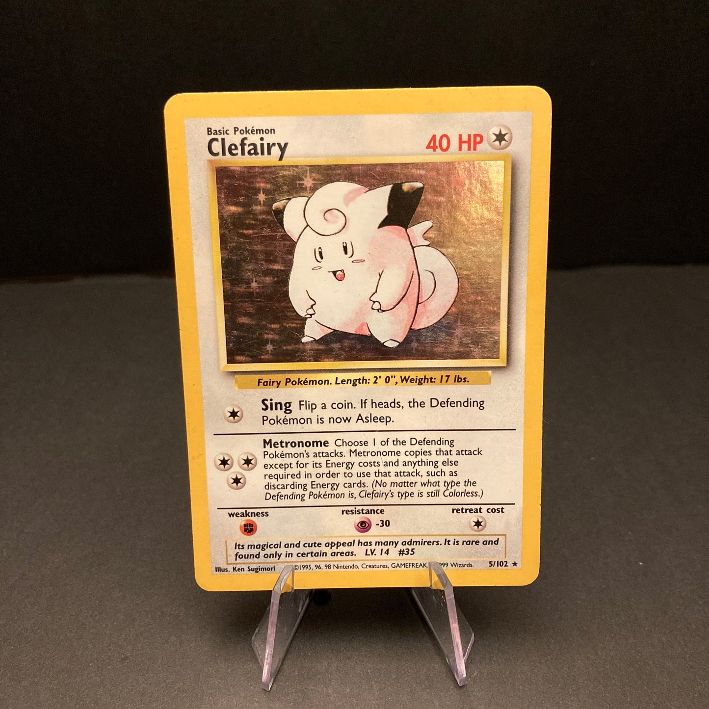 Clefairy #5 Pokemon Base Set Holo