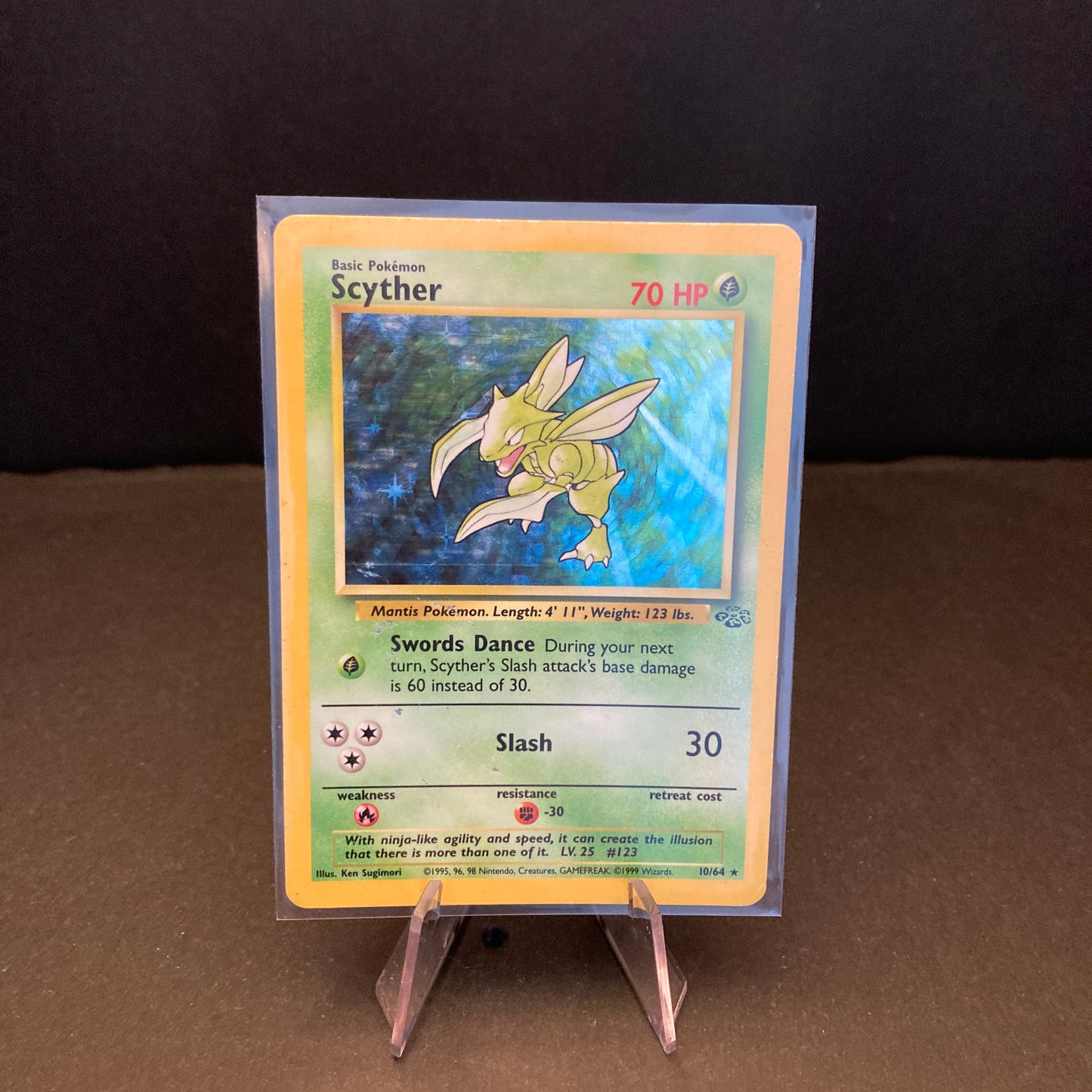 Scyther #10 Pokemon Jungle Holo
