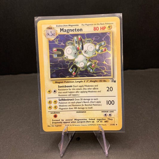 Magneton #11 Pokemon Fossil Holo