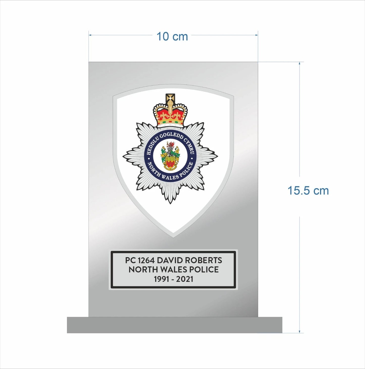 Police/Fireman/Ambulance Service Award Plaque