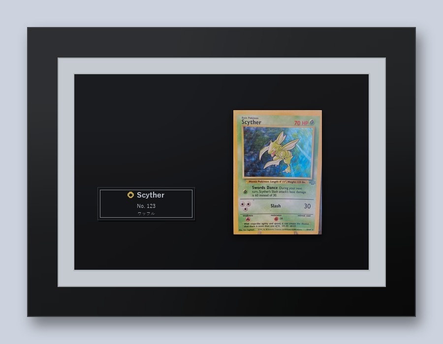Scyther in a landscape frame
