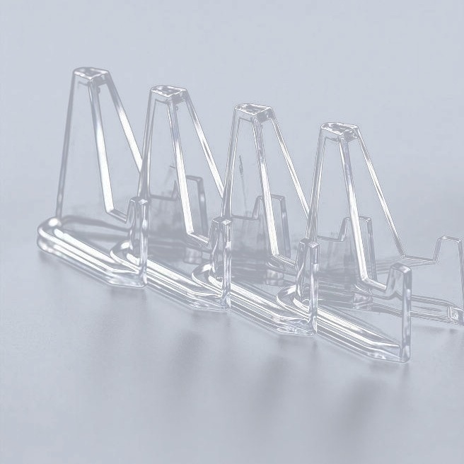 Clear acrylic card stands